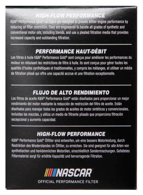 Filtre à huile K&amp;N Performance pour Mercedes Benz GLE350D 3.0L V6 DSL 2010+ 2,75 po de diamètre extérieur x 3,625 po de hauteur