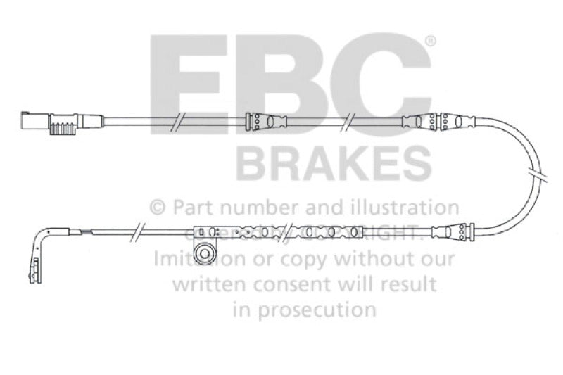 Câbles d'usure avant EBC 2005-2006 Land Rover Range Rover Sport 4.4L