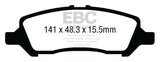 Plaquettes de frein arrière EBC 12+ Dodge Dart 1.4 Turbo Yellowstuff