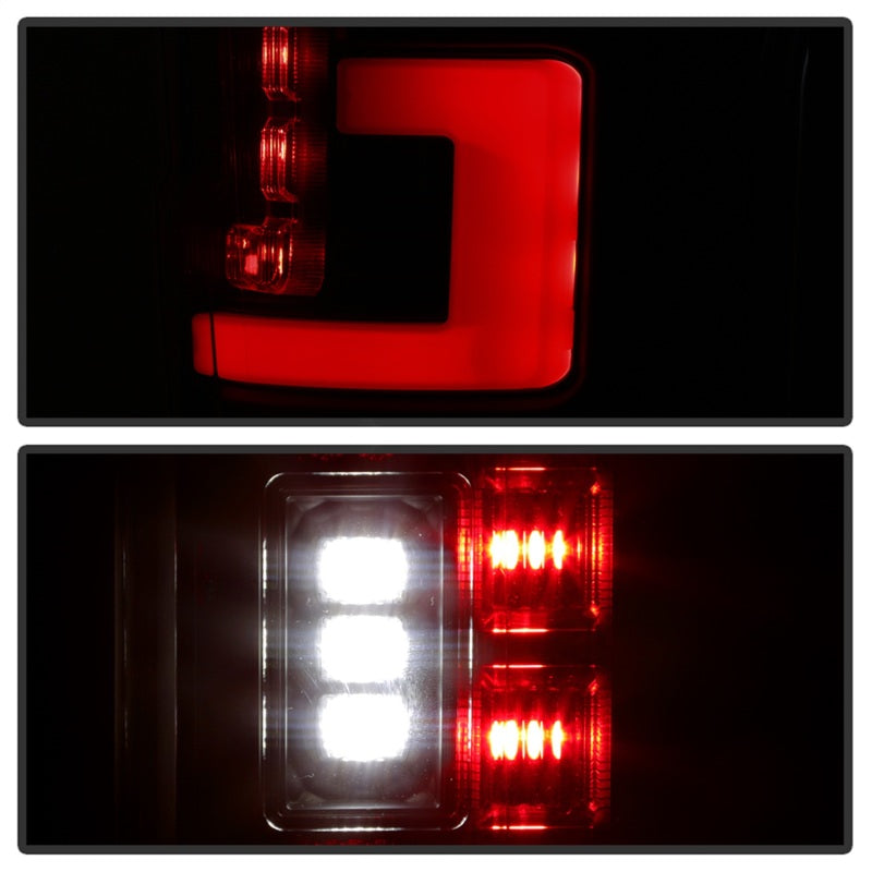 Feux arrière à LED Spyder 17-18 Ford F-250 Super Duty (sauf modèles à LED) - Noir Smk (ALT-YD-FS17-LED-BSM)