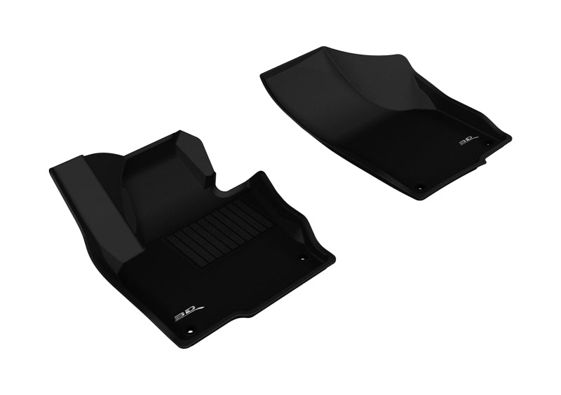 Tapis de sol 3D MAXpider 2009-2019 Volkswagen Tiguan/Tiguan Limited Kagu 1ère rangée - Noir