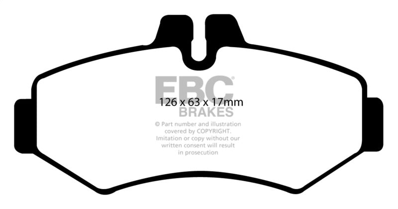 Plaquettes de frein arrière EBC 02-08 Mercedes-Benz G500 5.0 Yellowstuff