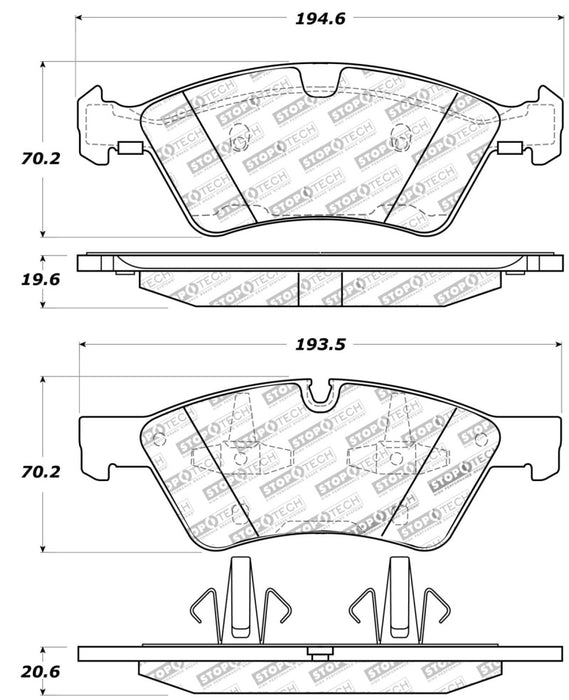 Plaquettes de frein StopTech Performance