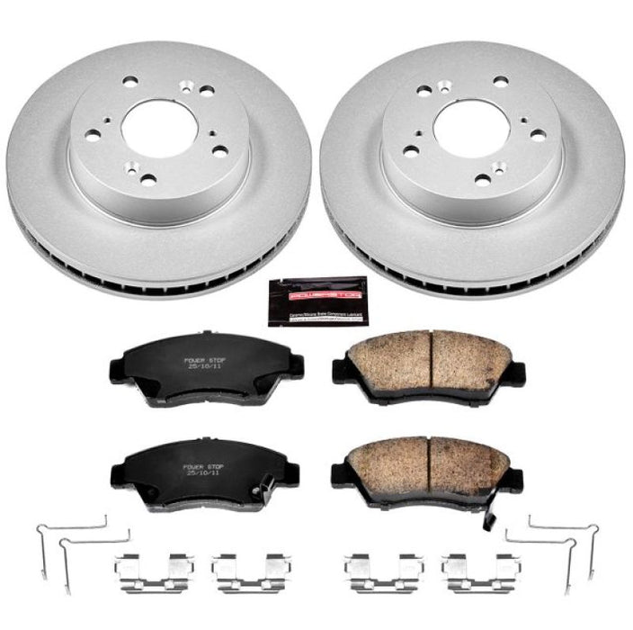 Kit de freins avant Power Stop 13-15 Acura ILX Z17 Evolution Geomet avec revêtement