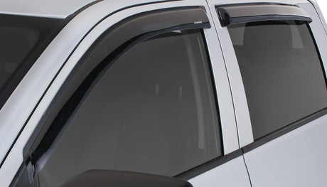 Déflecteur de vent latéral Tape-Onz pour camionnette Dodge Ram 1500 à cabine allongée Stampede 2009-2018, 4 pièces - Fumée