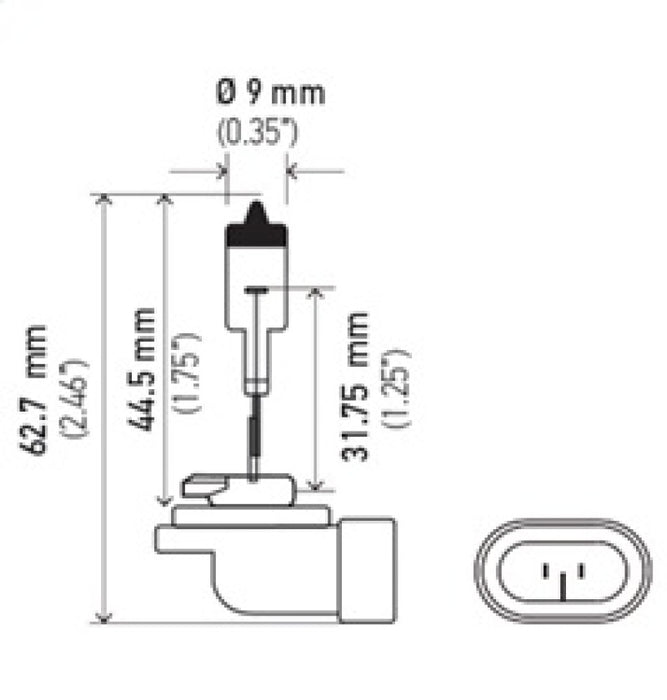 Ampoule Hella 898 12V 375W Pgj13 T325