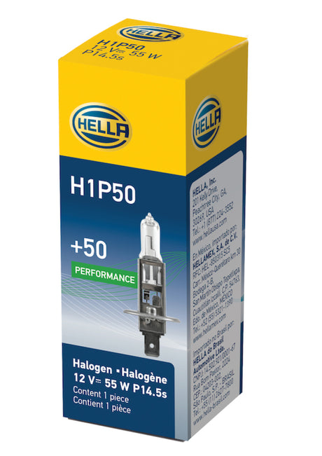 Ampoule Hella H1 12V 55W P145S T25 +50