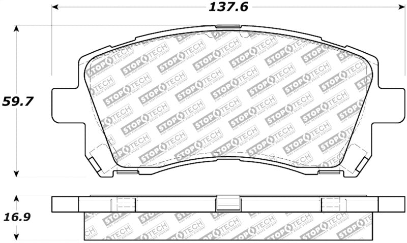 StopTech Street Select Brake Pads - Front/Rear