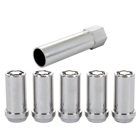 Jeu d'écrous de blocage de roue McGard - 5 pk. (Tuner / siège conique) 1/2-20 / 13/16 Hex / 1,60 po L. - Chrome