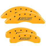 Couvre-étriers MGP 4 gravés avant et arrière Gen 5/SS finition jaune noir ch
