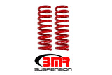 BMR 16-17 6th Gen Camaro V8 Rear Performance Version Lowering Springs - Red BMR Suspension