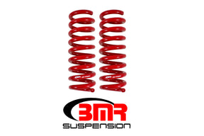 BMR 16-17 6th Gen Camaro V8 Rear Performance Version Lowering Springs - Red BMR Suspension