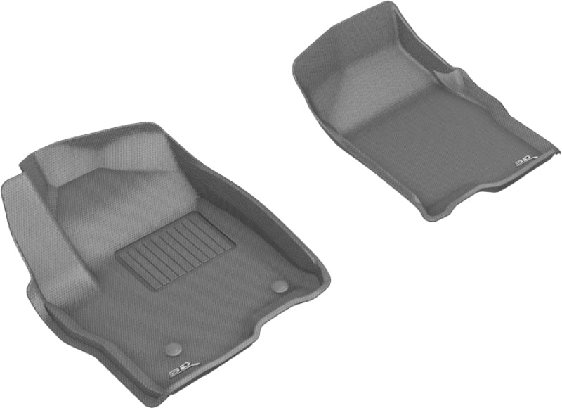 Tapis de sol 3D MAXpider 2019-2020 GMC/Chevrolet Sierra 1500/Silverado 1500 Kagu 1ère rangée - Gris