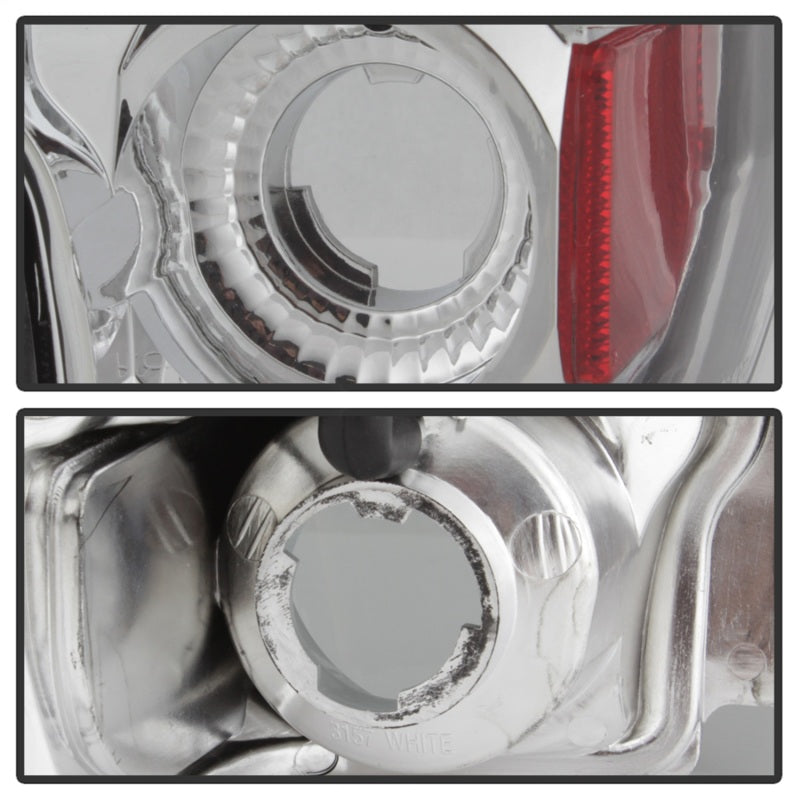 Feux arrière de style européen chromés pour Ford F150 Spyder 87-96/Ford Bronco 88-96 ALT-YD-FF15089-C