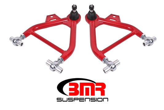 BMR 79-93 Fox Mustang Lower A-Arms (Coilover Only) w/ Adj. Rod End and STD. Ball Joint - Red