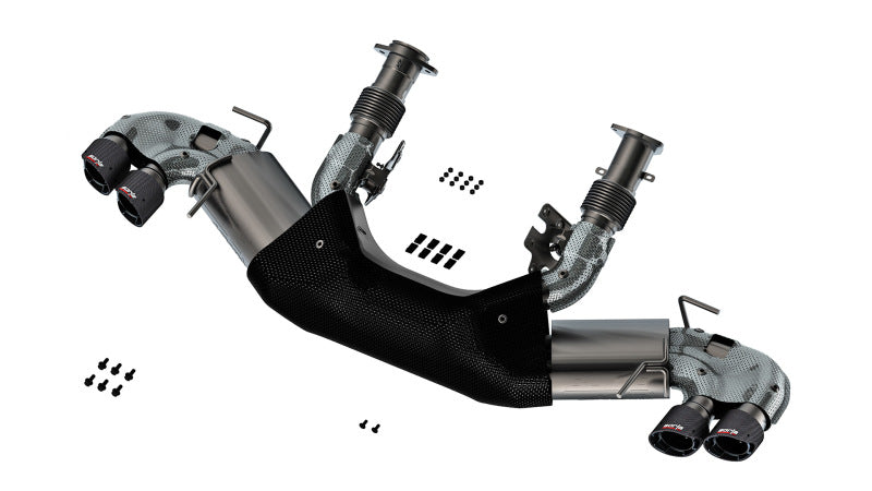 Borla 20-23 Chevy Corvette 6.2L V8 AT sans NPP 3 pouces ATAK Catback Exhaust - Embouts en fibre de carbone