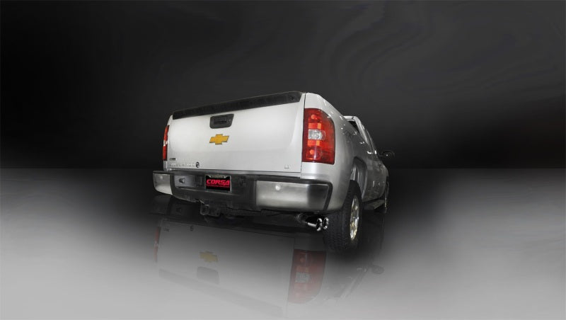 Corsa 2011-2013 GMC Sierra Ext. Cab/Std. Bed 1500 6.2L V8 Black Sport Cat-Back Exhaust