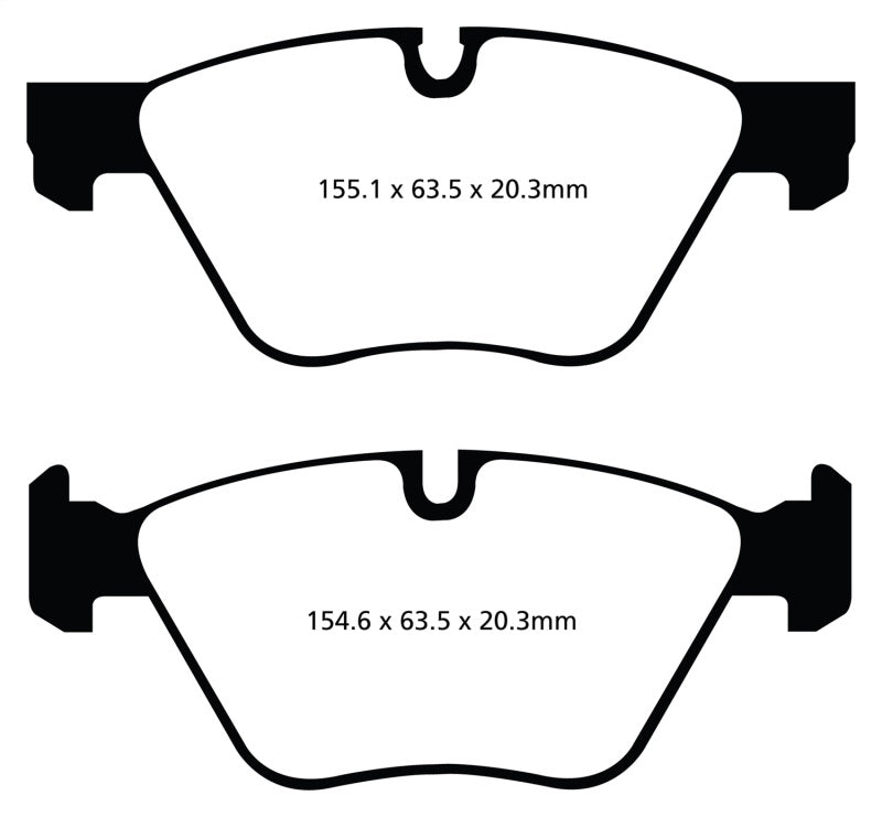 EBC 11+ BMW 528 2.0 Turbo (F10) Greenstuff Front Brake Pads