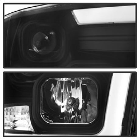 Phares Spyder 09-16 Dodge Ram 1500 Version 2 Barre lumineuse DRL Noir PRO-YD-DR09V2-LBDRL-BK