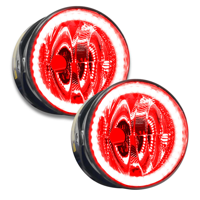 Oracle Lighting 03-04 Lincoln Navigator Pre-Assembled LED Halo Fog Lights -Red SEE WARRANTY