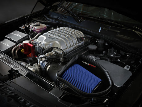 aFe 19-23 Dodge Challenger Hellcat V8-6.2L (sc) Système d'admission d'air froid Magnum FORCE Stage2 avec Pro 5R
