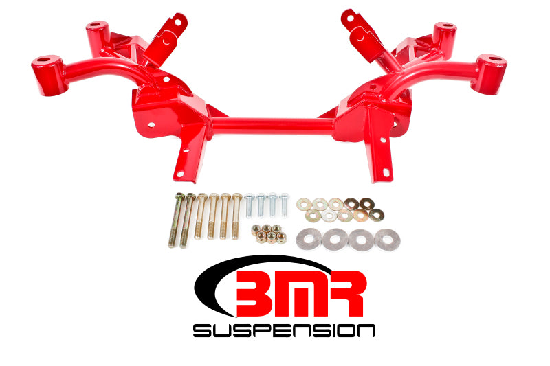 BMR 82-82 3e génération F-Body K-Member avec supports de moteur LS1 et supports de rack Pinto - Rouge