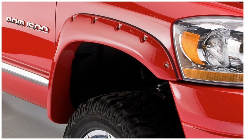 Bushwacker 02-08 Dodge Ram 1500 Fleetside Pocket Style Flares 4 pièces 75,9/76,3/97,9 pouces - Noir