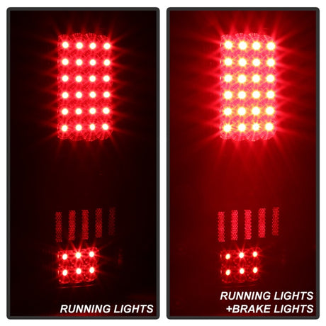Feux arrière à LED Xtune Ford F150 Styleside 04-08 (ne convient pas aux modèles Heritage et SVT) Noir ALT-ON-FF15004-LED-BK