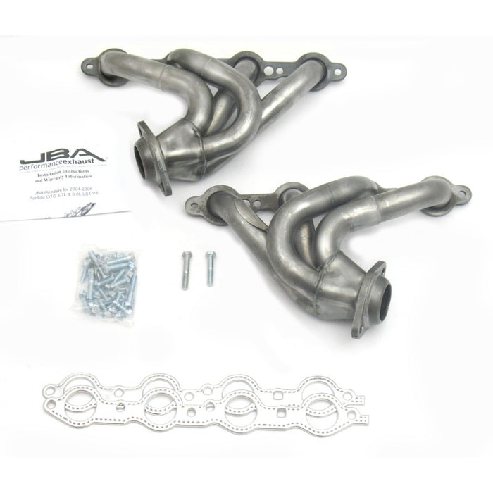 Collecteur d'échappement JBA 04-06 Pontiac GTO 5,7/6,0 L LS 1-5/8 po primaire brut 409SS Cat4Ward