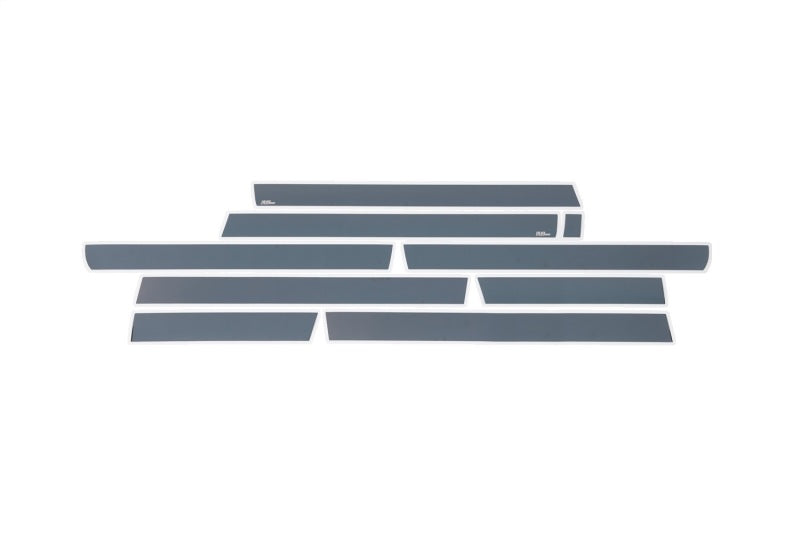 Panneaux de bas de caisse Putco 15-19 Chevy Silverado HD - Cabine multiplace 8 pieds de long (10 pièces) - Noir platine