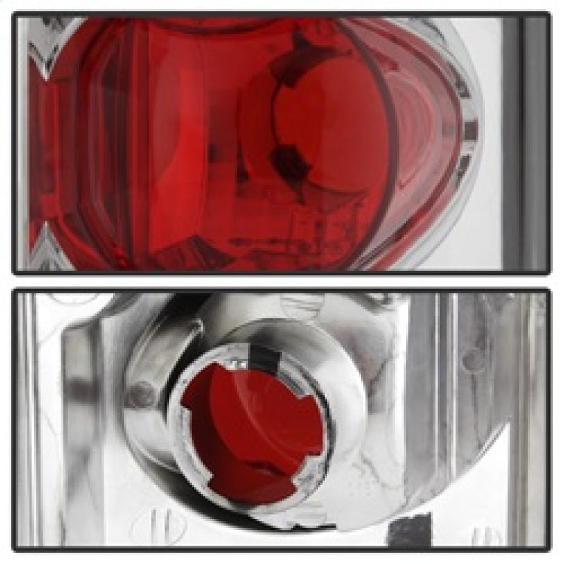 Feux arrière de style européen chromés pour Ford F150 Spyder 87-96/Ford Bronco 88-96 ALT-YD-FF15089-C