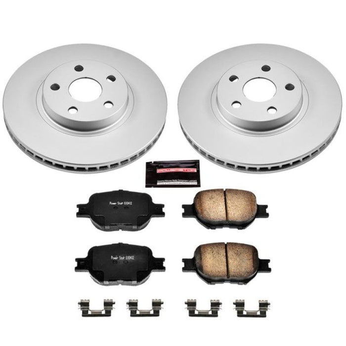 Power Stop 05-10 Scion tC Front Z17 Evolution Geomet Coated Brake Kit