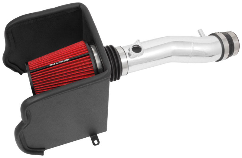 Kit d'admission d'air Spectre 16-18 Toyota Tacoma V6-3.5LF/I - Poli avec filtre rouge