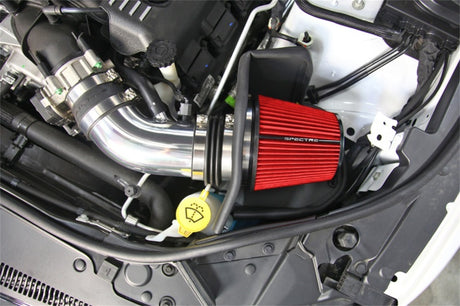 Kit d'admission d'air pour Jeep Grand Cherokee V8-6.4LF/I Spectre 12-18 - Poli avec filtre rouge