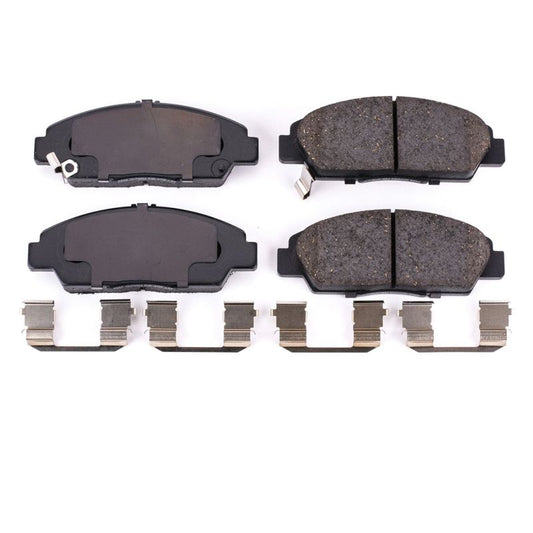 Power Stop 92-96 Honda Prelude Front Z17 Evolution Ceramic Brake Pads w/Hardware