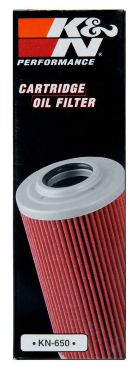 Filtre à huile K&amp;N 1,625 po de diamètre extérieur x 5,05 po de hauteur