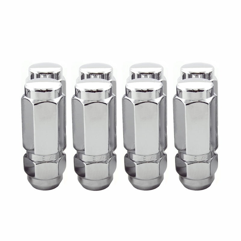 McGard Hex Lug Nut (Cone Seat / Duplex) 1/2-20 / 7/8 Hex / 2.5in. Length (8-Pack) - Chrome