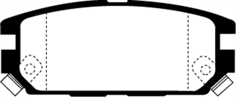 Plaquettes de frein arrière EBC Greenstuff pour Dodge Stealth 3.0 4WD 91-93