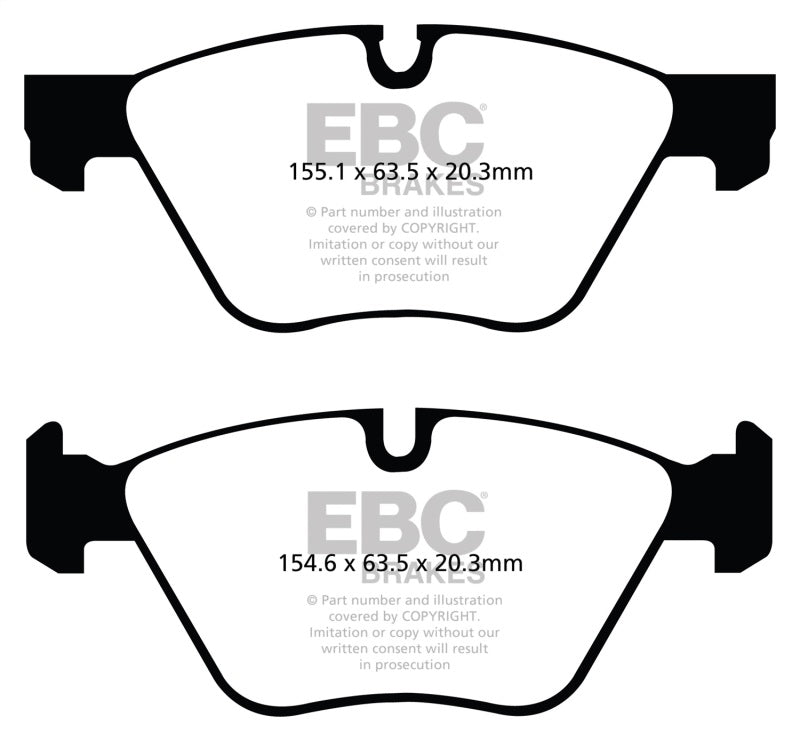 EBC 11+ BMW 528 2.0 Turbo (F10) Yellowstuff Front Brake Pads