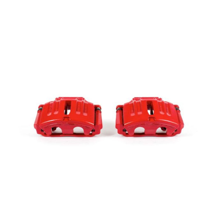 Étriers avant rouges Power Stop 05-13 Chevrolet Corvette avec supports - Paire