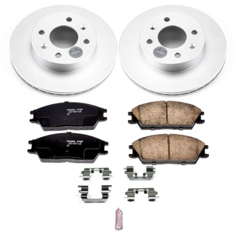 Kit de freins Power Stop 03-05 Hyundai Accent avant Z17 Evolution Geomet avec revêtement