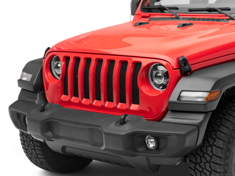 Phares à LED Raxiom 18-22 Jeep Wrangler JL/JT 9 pouces avec DRL et halo - Boîtier noir (lentille transparente)