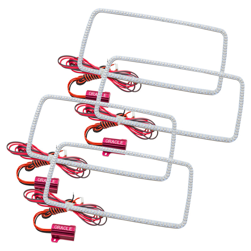 Kit Halo LED Oracle GMC Sierra 07-13 (nouveau design d'anneau carré) - Blanc VOIR LA GARANTIE