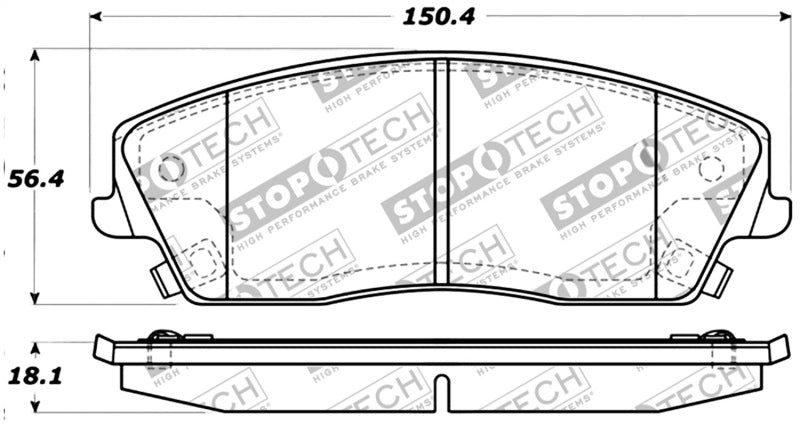 Plaquettes de frein StopTech Performance