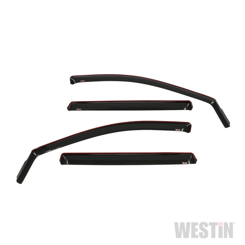 Westin 2013-2018 Nissan Pathfinder Wade In-Channel Wind Deflector 4pc - Smoke