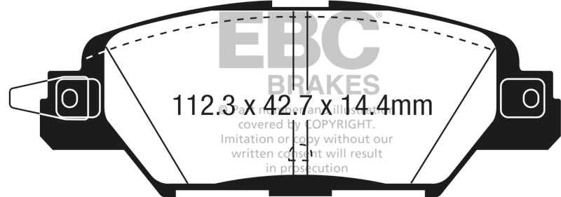 Plaquettes de frein arrière EBC 2016 Mazda CX-5 2.0L Yellowstuff