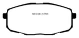 Plaquettes de frein avant EBC 09-12 Hyundai Elantra 2.0 Touring Yellowstuff