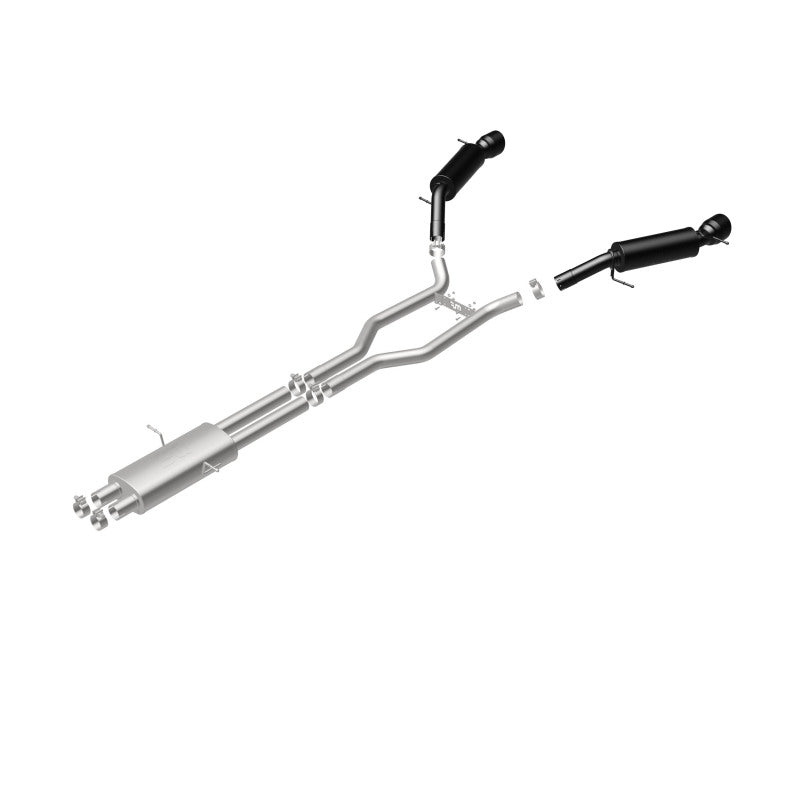 Cat-Back MagnaFlow 15-16 Land Rover Ranger Rover V6 SS 2,5 pouces Sortie arrière double divisée 4,5 pouces Embouts noirs