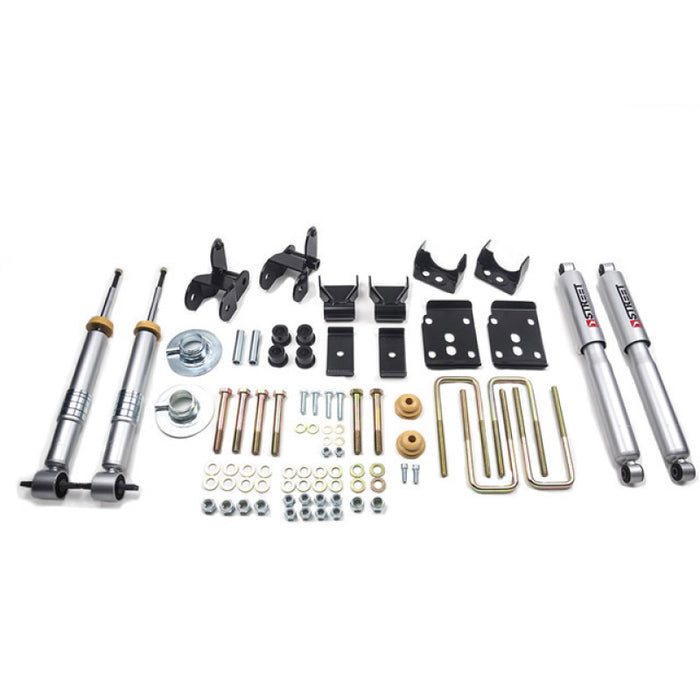 Kit d'abaissement complet Belltech pour Ford F-150 2015+ (cabine allongée/double cabine - caisse courte 2 roues motrices/4 roues motrices) avant et arrière