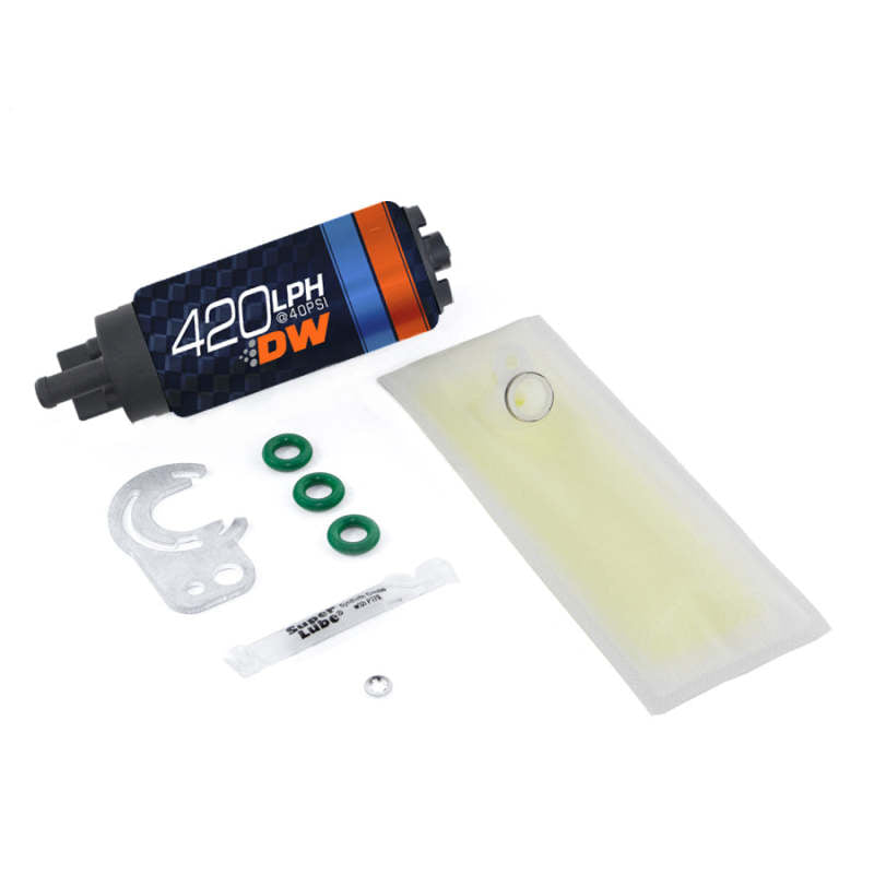Pompe à essence intégrée Deatschwerks DW420 Series 420lph avec kit d'installation pour Miata 89-93